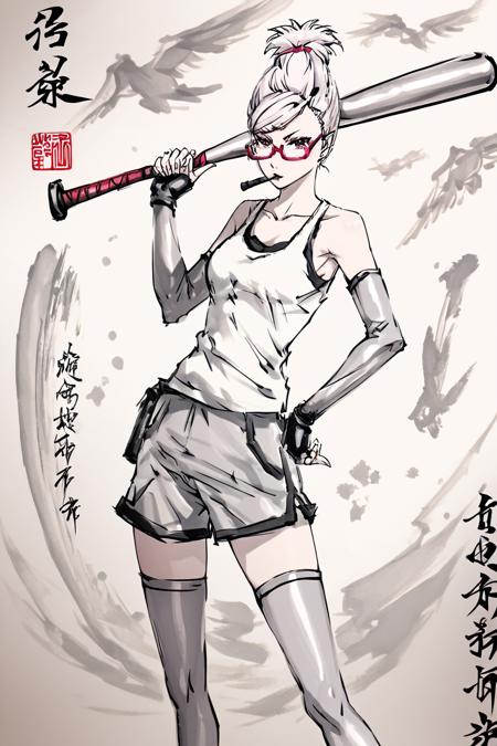 Traditional Japanese Calligraphy Pony