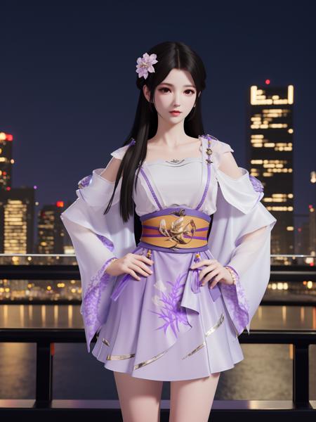 永劫无间_殷紫萍_软烟罗裳-青黛_Naraka: Bladepoint_Ying Ziping