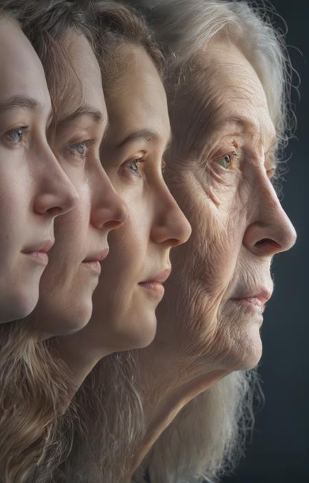 A multi face style, perhaps arranged according to age - tangbohu [SDXL] 55