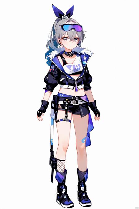 ( A3 | Pony | Kohaku) SDXL Lora-银狼-Silver Wolf-崩坏：星穹铁道 Honkai Star Rail-MIHOYO Collection 米家全家桶系列