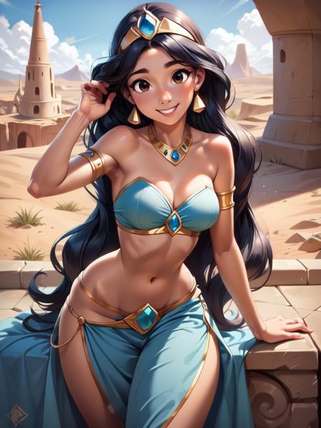 Jasmine (Aladdin) Disney Princess - SD 1.5 | XL PONY - by YeiyeiArt