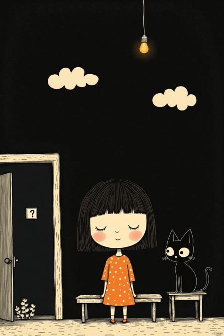 OB俏皮手绘插画Cute hand-drawn illustrations