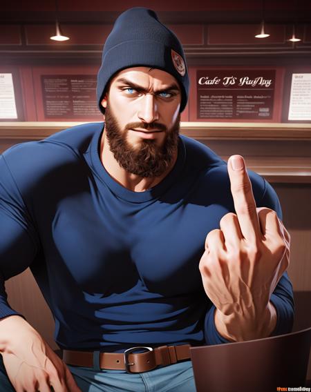 Barron Skye, Scottish cocky hipster jock - Original Character