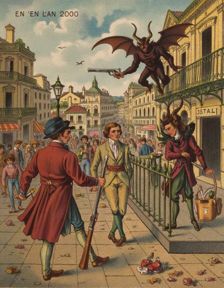 19th century retro futurism - Jean-Marc Côté Style