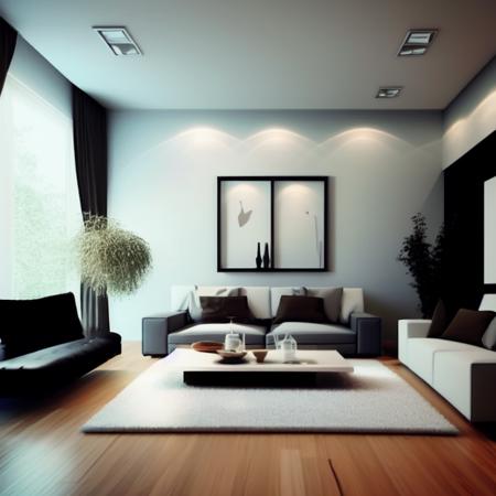 minimalist style living room