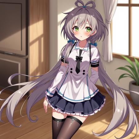 黑白连衣裙洛天依（Luo Tianyi with white and black dress）