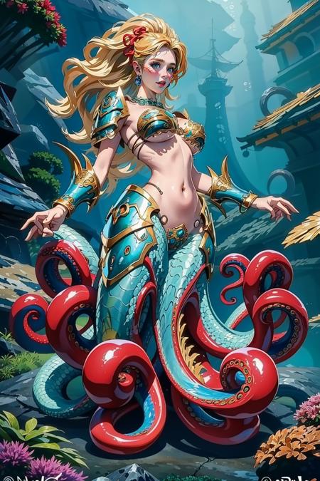 Octopus Mermaid(Cecaelia, Scylla)版本v1.0 (ID: 423941)