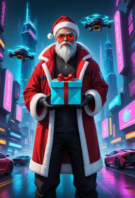 Cyberpunk Santa Claus