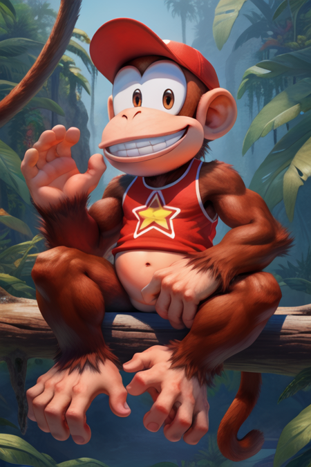 Diddy Kong (Donkey Kong Series), Furry Character LoRA
