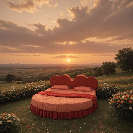 Heart-shaped Bed (pony diffusion)
