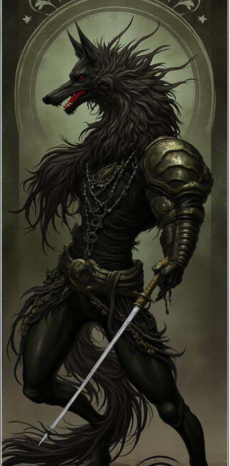 Dragon Age tarot card Dr4GnAg3 Flux Lora