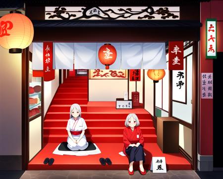 the restaurant of many orders with red stairs版本Exterior_SDXL_v1 (ID: 731006)