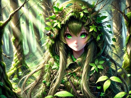 Ghillie suit  clothing LoRA [FLUX+XL+Pony]