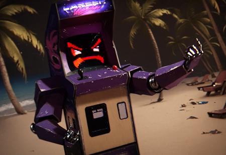 Kung Fury Angry 80s Arcade Machine