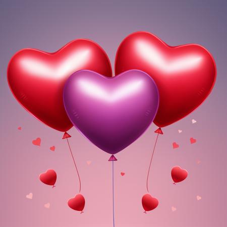 Heart Balloons (Valentine's Day)