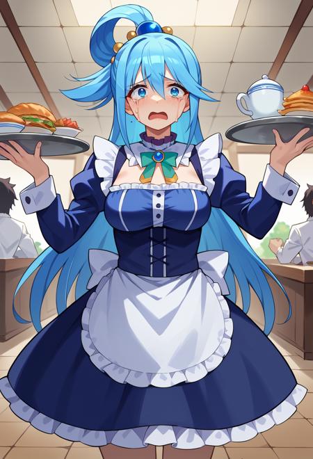 Aqua ~ KonoSuba (Kono Subarashii Sekai ni Shukufuku wo!) [2 Outfits]【Illustrious+Pony】