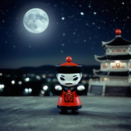 Adorable Jiangshi Chinese vampire toy - sdxl