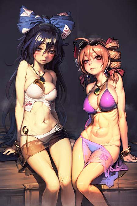 yorigami sisters (touhou) 依神女苑 依神紫苑 东方project