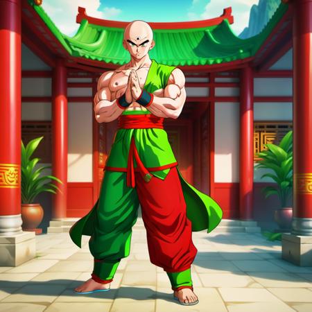 Ten Shin Han - Dragon Ball - SDXL Realistic & Anime