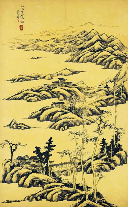 八大山人水墨画风格XL