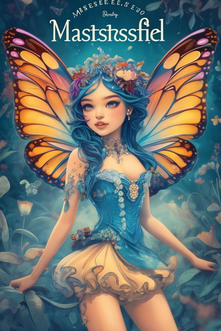 A poster style for a butterfly fairy - tangbohu 12