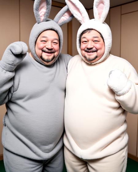 Fluffy Polyester hare Costume