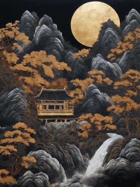 Fresh Ideas@Chinese lacquer painting_SDXL