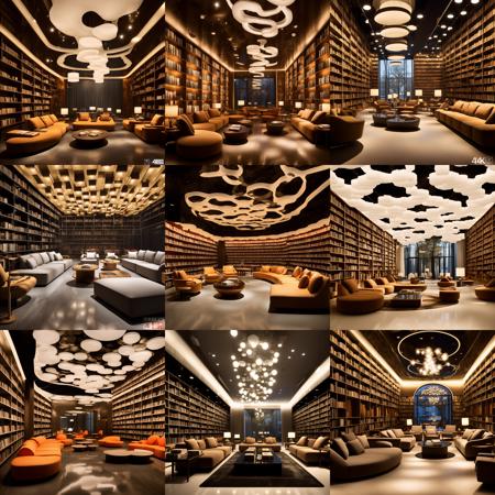 XSArchi_125图书馆+书房（家装）Library + Study (Home decoration)