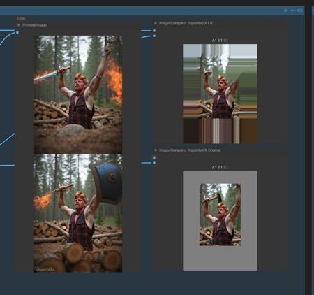 Proper Flux Control-Net inpainting and/or outpainting with batch size - ComfyUI (Alimama) or Flux Fill版本v5.0 (ID: 1106762)