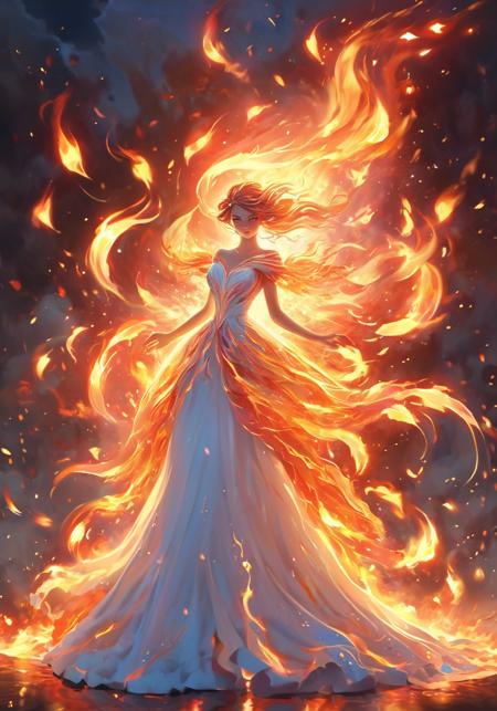 白棱(XL,FLUX)_Fire Element - Special Effects 火元素-特效