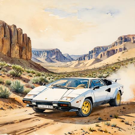 Lamborghini Countach LP5000 Lora (SDXL)