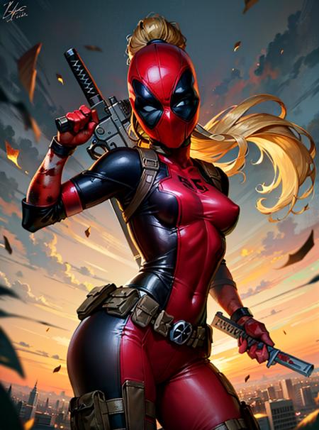 LadyPool (Marvel) by YeiyeiArt