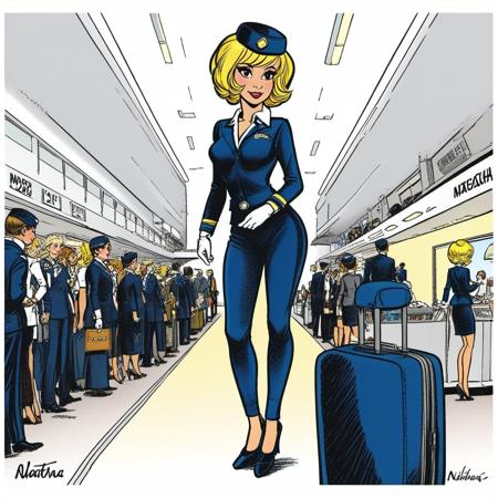 Natacha - Walthéry comics - SDXL Realistic & Comics