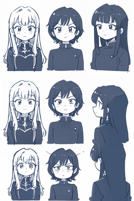 chibi comic style Q版小漫画