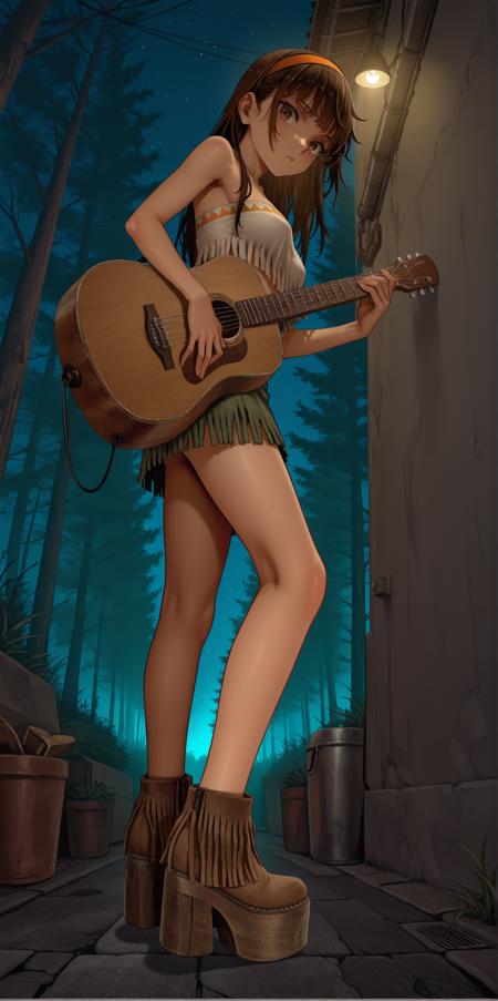 Fringe Platform Boots