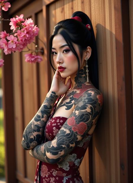 Flux - Traditional Japanese Style Full-Sleeve Tattoo - By Devildonia