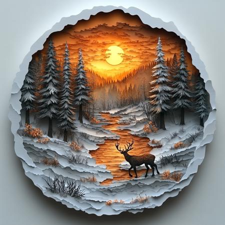 Paper Cut Art {SD XL | Pony} - by Ethanar
