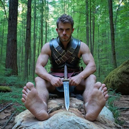 Male feet pose / barefoot