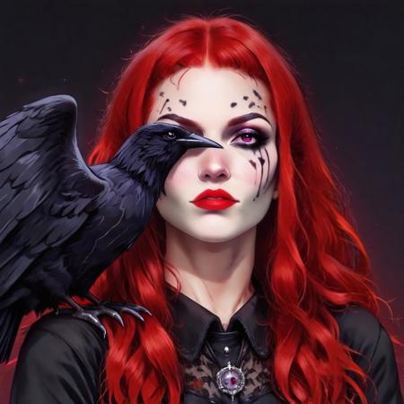 Portrait With Bird Over One Eye Pony/IL | Shrekman Concepts Collection