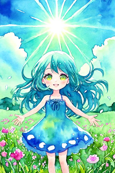 Better Watercolor painting - In the style of Iris Compiet