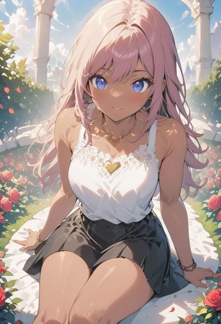 Anime Style Rose Garden
