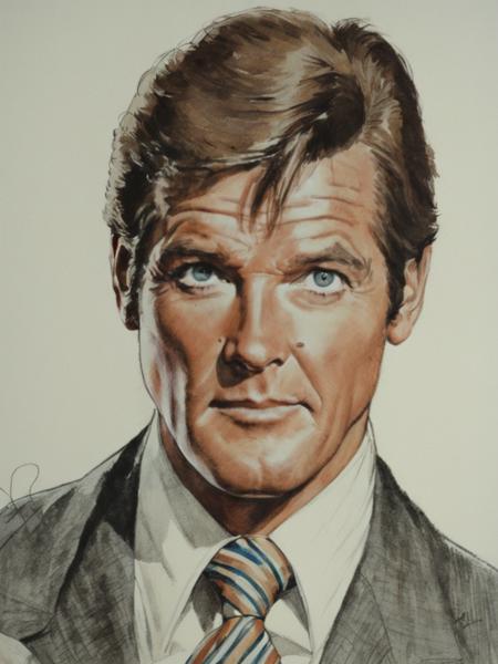 Sir Roger Moore as James Bond (Flux & SDXL)