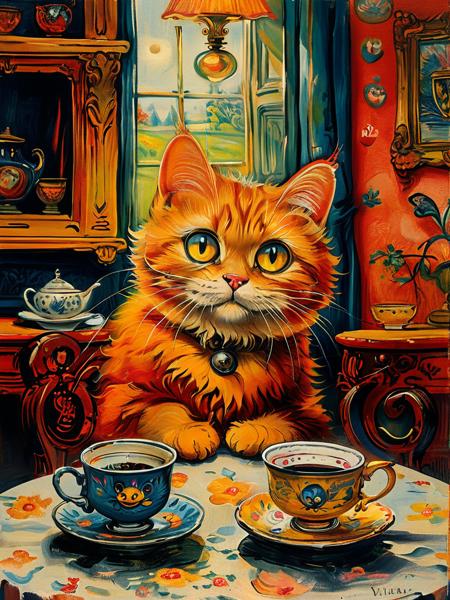 style of Louis Wain [SDXL] 120