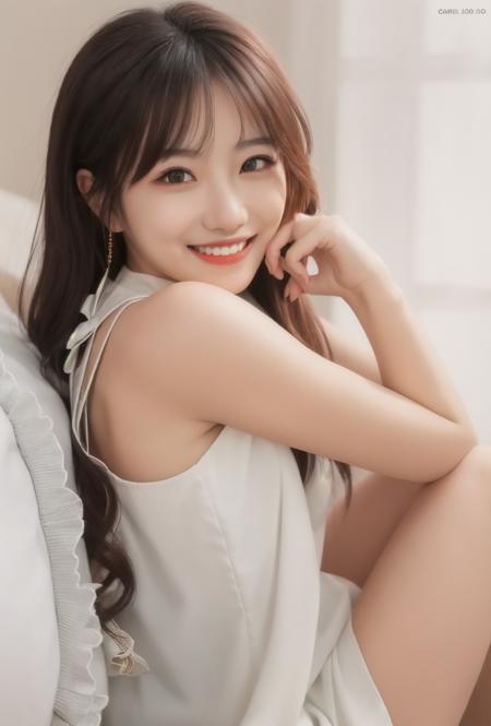 这个女人笑起来好像费沁源 | The woman's smile resembles Fei Qin Yuan