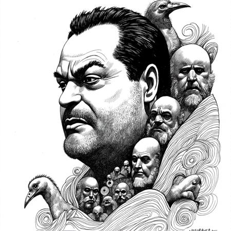 Sergio Toppi - Surreal Italian comic book style [Flux 1d]