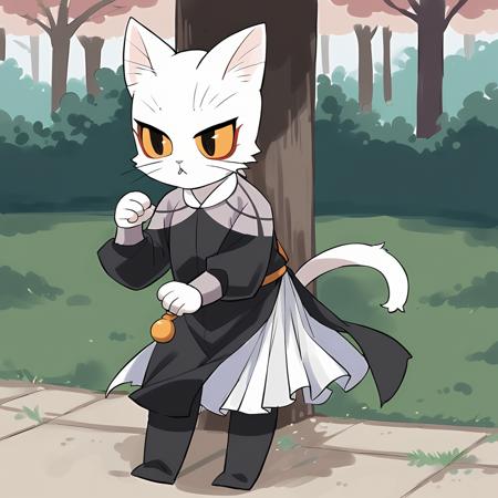 SDXL 大理寺日志-李饼 white cat legend-libing