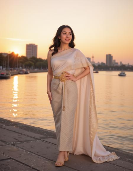 Thai tradional dress,((( Flux )))