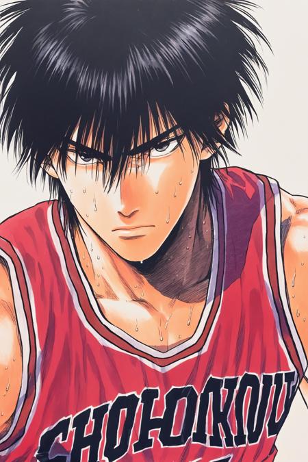 [illustrious XL] Inoue Takehiko/井上雄彦 《SLAM DUNK》/《灌篮高手》 樱木花道、流川枫 - Artist Style