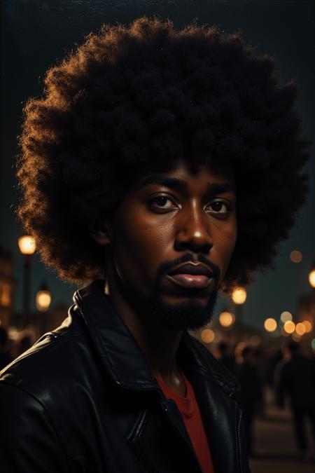 Afro for FLUX Round Picked Out Tight Curl