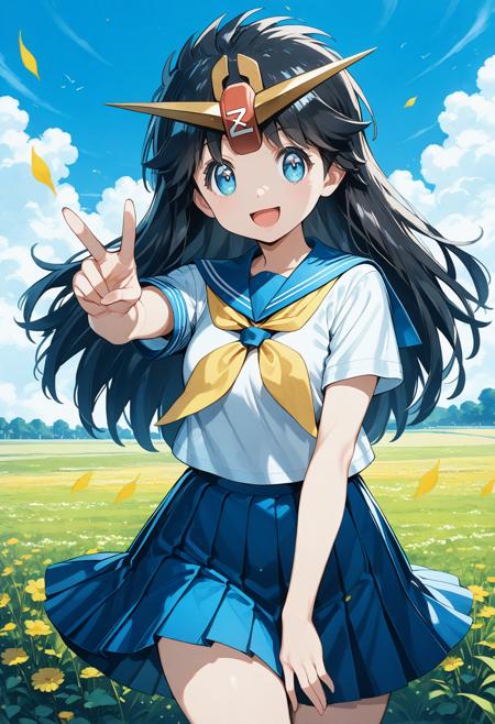 ゼータちゃん ponyDiffusion版 (ダブルゼータくんここにあり) / Zeta-chan (Double Zeta-kun is here)
